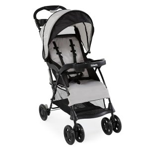 Cochecito de bebé ligero Kolcraft Cloud Plus, cochecito de viaje con canasta de almacenamiento grande, asiento reclinable de múltiples posiciones, dirección con una mano, cochecito compacto, cochecito para bebés y niños pequeños - Gris pizarra