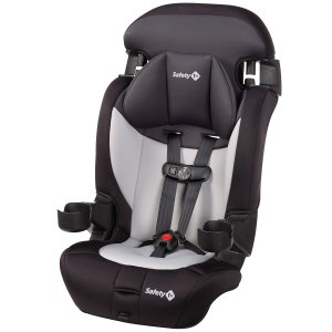 Asiento elevador para automóvil Safety 1st Grand 2 en 1, asiento elevador para automóvil orientado hacia adelante con arnés, respaldo alto para automóvil, de 30 a 65 libras y asiento elevador con posicionamiento del cinturón, asientos para automóvil, de 40 a 100 libras, Black Sparrow